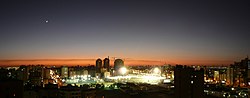 Night panorama of Salmiya from our living room